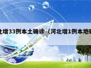 河北增33例本土确诊（河北增1例本地确诊）