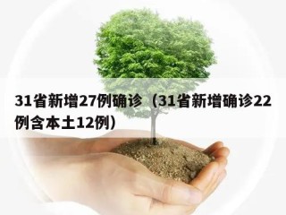 31省新增27例确诊（31省新增确诊22例含本土12例）